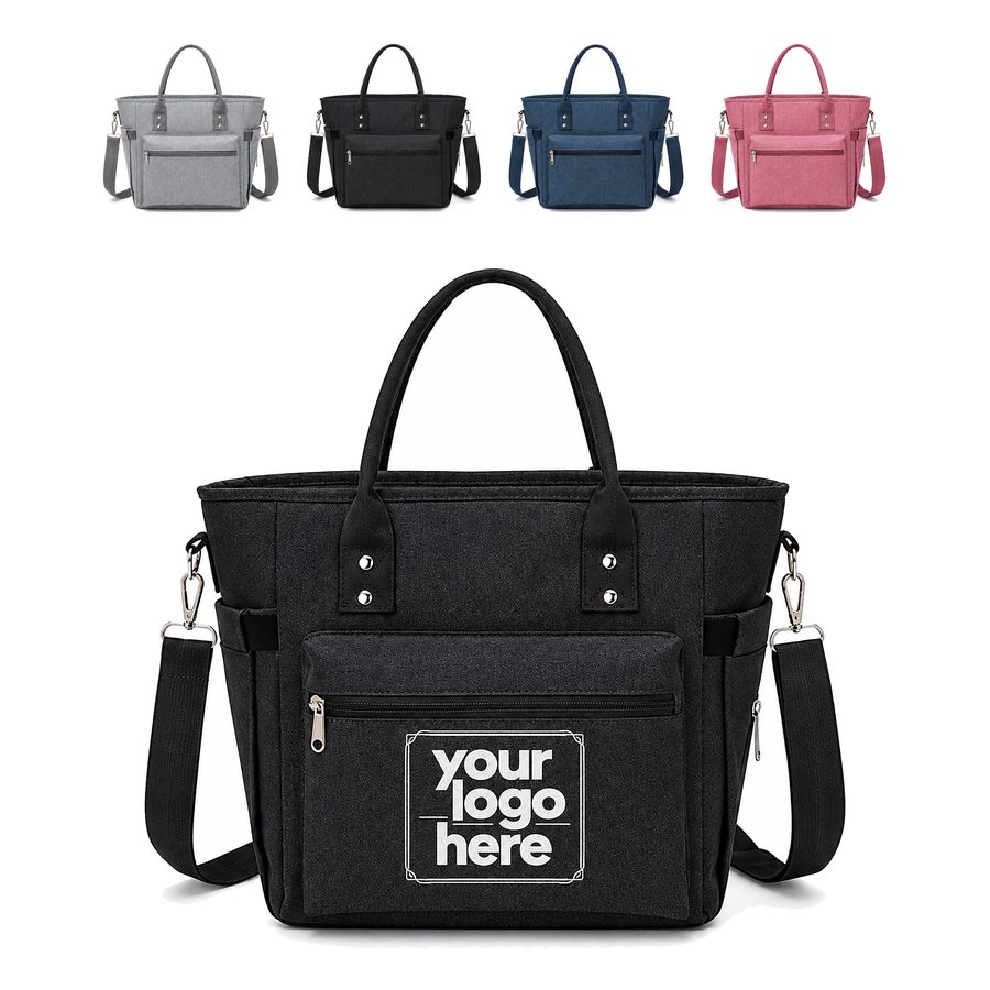 Lunch Tote With Detachable Shoulder Strap