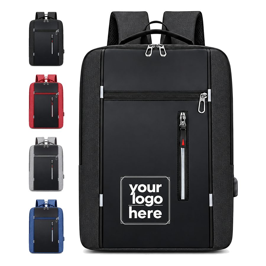 Slim Laptop Backpack With External Charging Port
