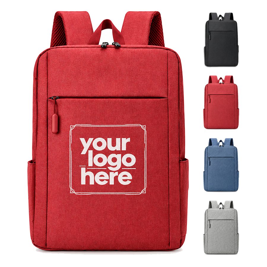 Rectangular Oxford Fabric Laptop Backpack