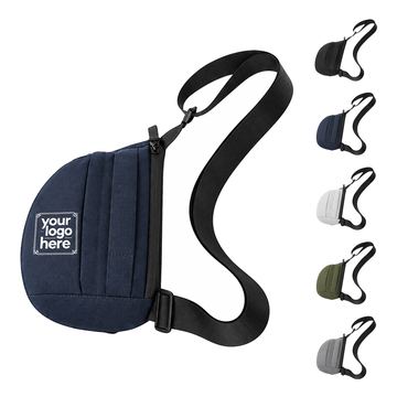 Small Tapered Polyester Crossbody Bag