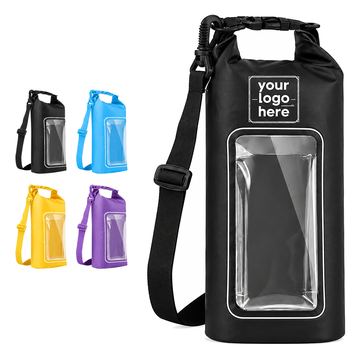 Roll-Top Dry Bag With Clear Phone Pocket