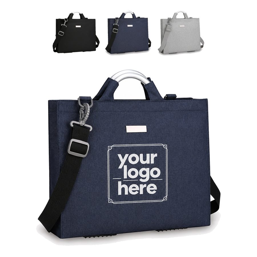 Nylon Laptop Briefcase With Metal Handles