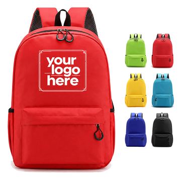 Oxford Cloth Backpack With Side Pockets