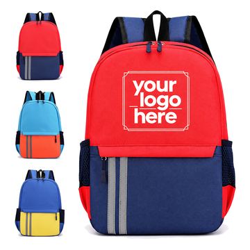Two-Tone Oxford Fabric School Backpack