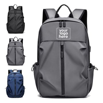 Polyester Backpack With Drawcord Side Pockets