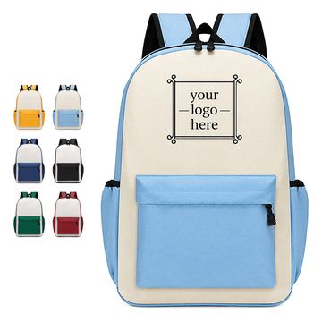Oxford Cloth Backpack With Covered Front Pocket