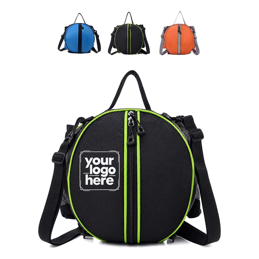 Round Oxford Fabric Basketball Backpack