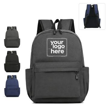 Double-Zip Fabric Backpack