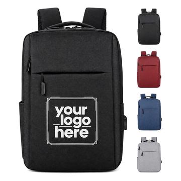 Slim-Profile Laptop Backpack With Side Port
