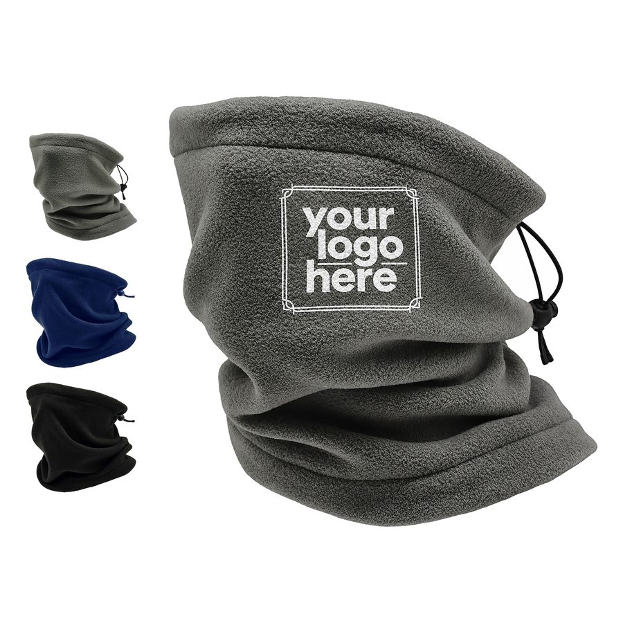 Drawcord-Adjustable Tubular Neck Warmer