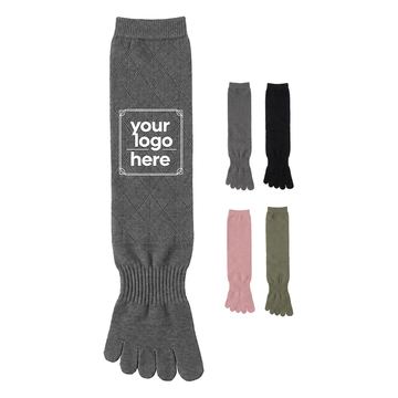 Long-Shaft Yoga Sock With Individual Toe Compartments