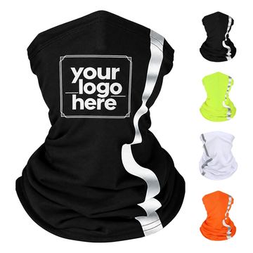 Tubular Neck Gaiter With A Vertical Reflective Strip