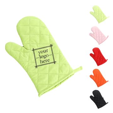 Quilted Oven Mitt With Hanging Loop