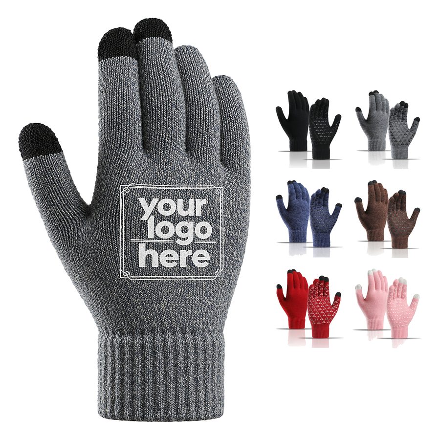 Five-Finger Glove With Touchscreen Fingertips