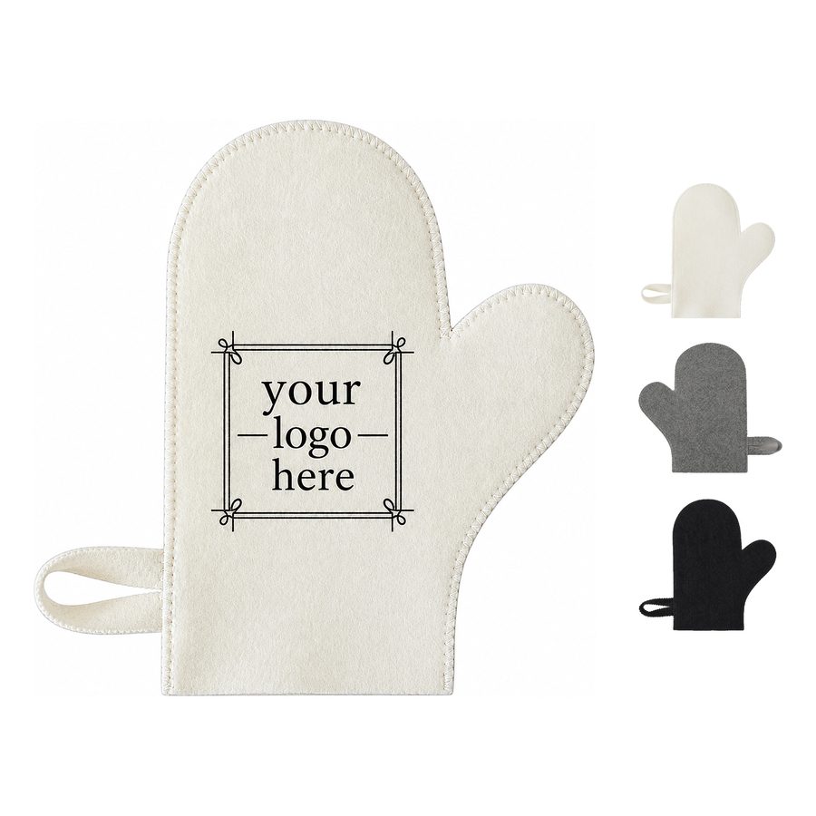 Wool Sauna Mitt With A Separate Thumb