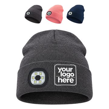 Rechargeable Lighted Knit Beanie