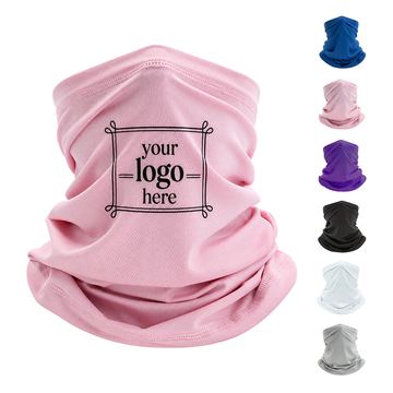Tubular Neck Gaiter With Stitched Edges