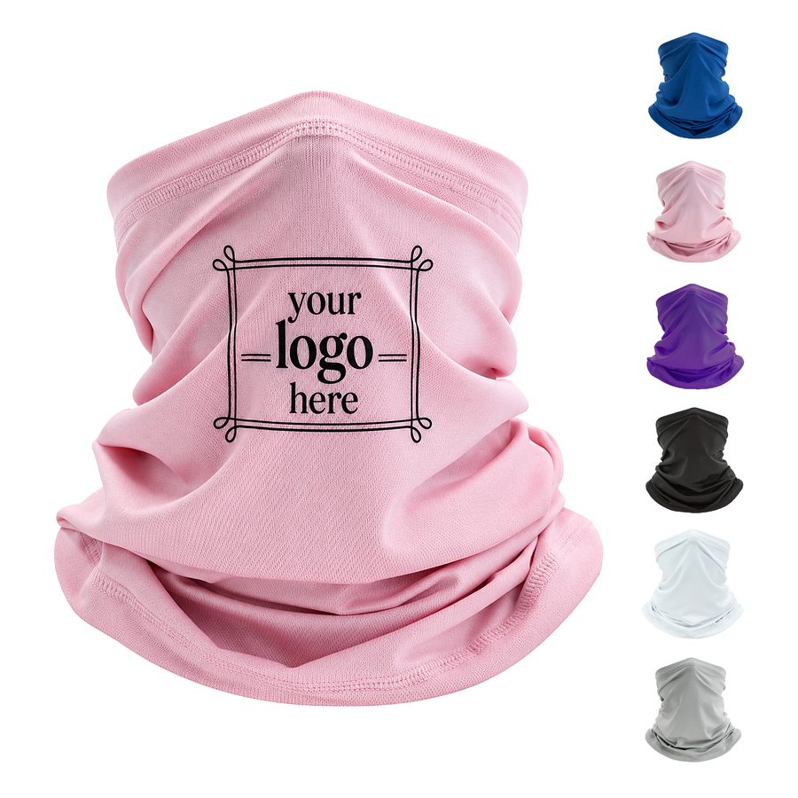 Tubular Neck Gaiter With Stitched Edges