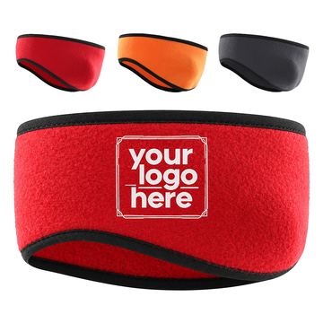 Contoured Fleece Headband With Bound Edges