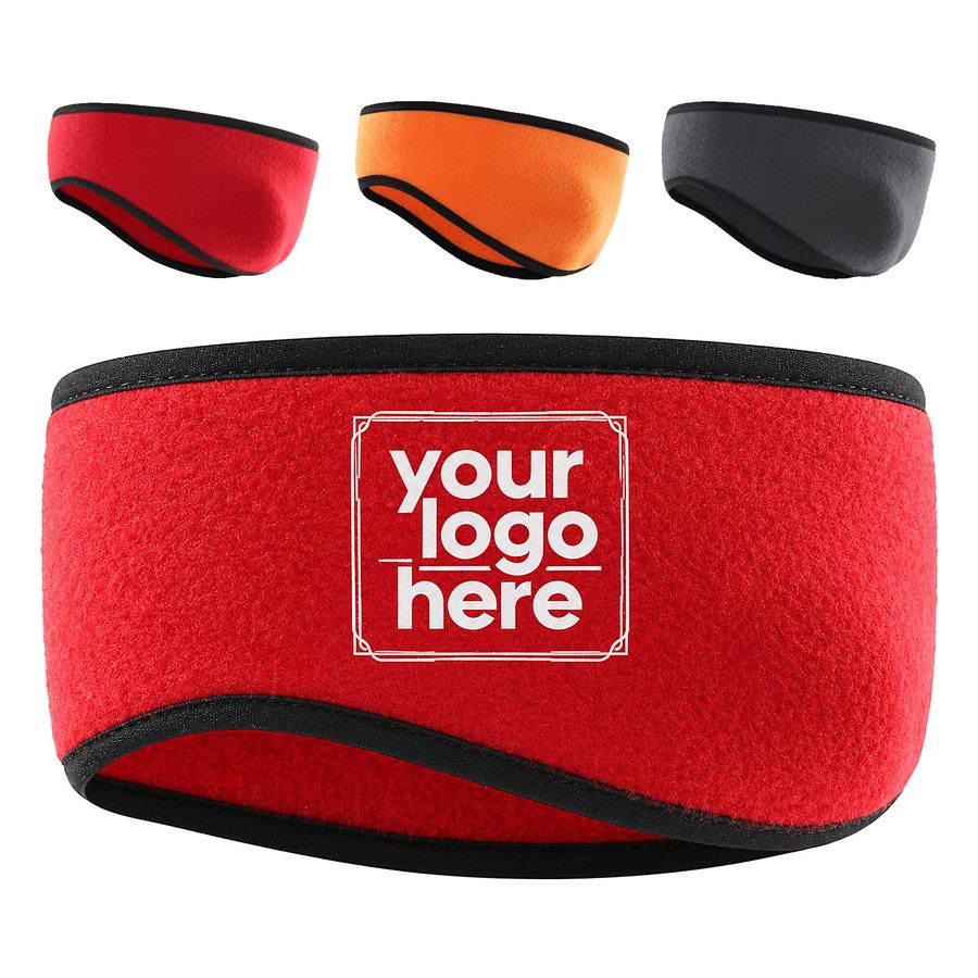 Contoured Fleece Headband With Bound Edges