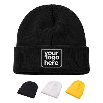 Acrylic-Blend Beanie With Shaped Crown