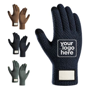 Ribbed-Cuff Winter Glove