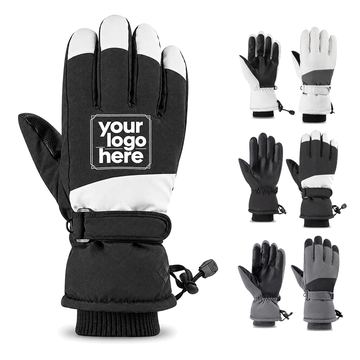 Drawcord-Cuff Winter Glove
