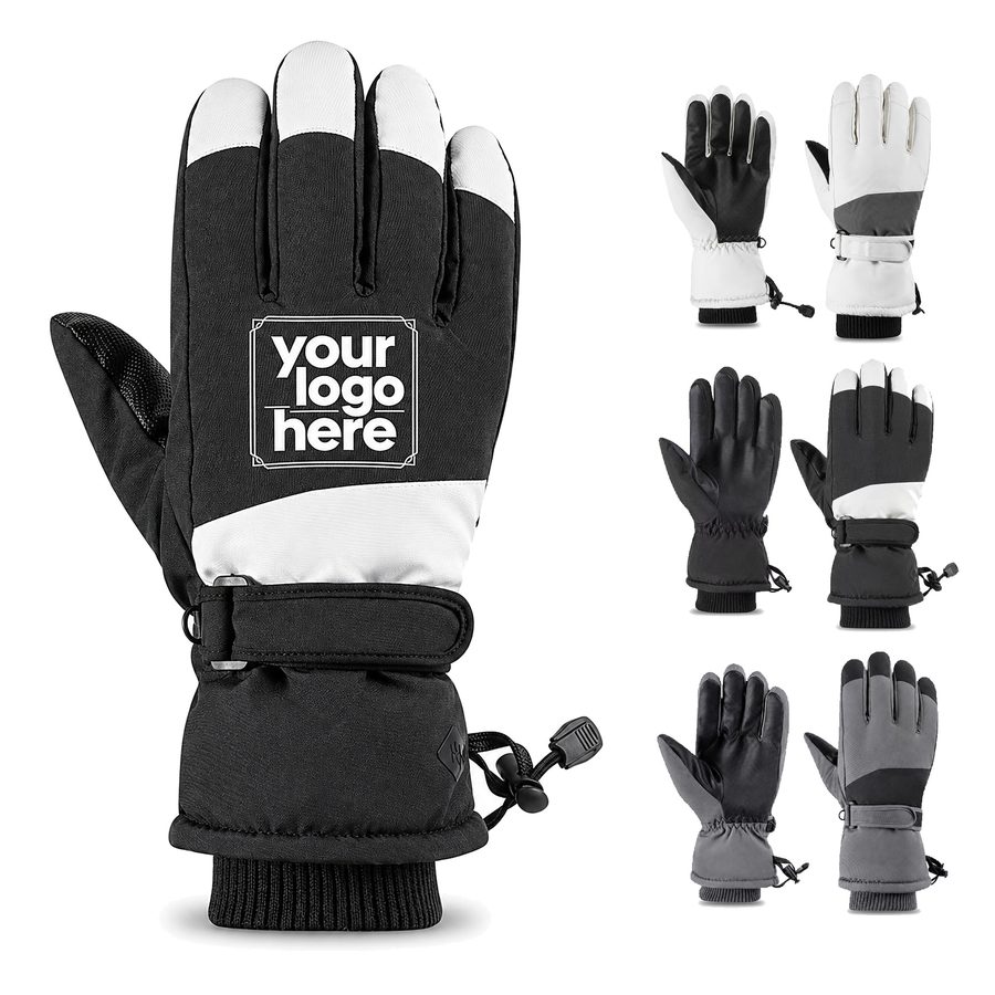 Drawcord-Cuff Winter Glove