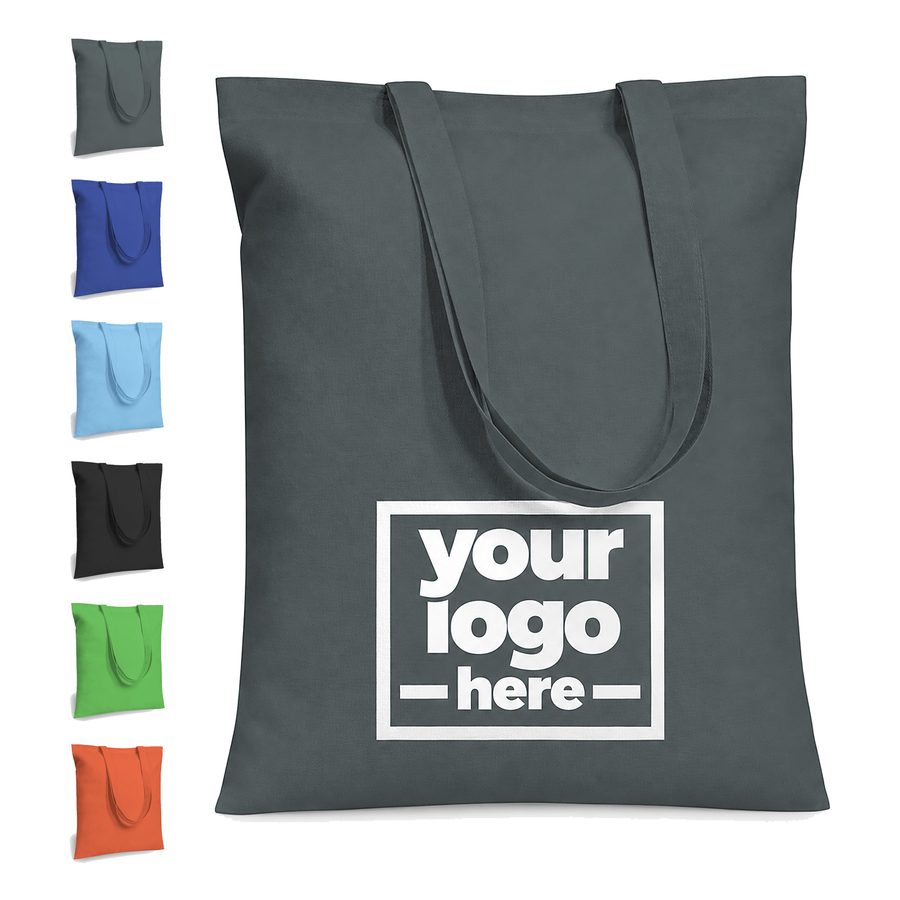 Polyester-Cotton Canvas Open-Top Tote Bag