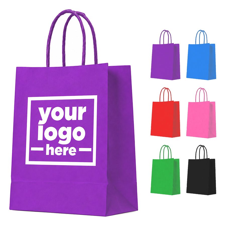 Open-Top Paper Tote With A Rectangular Base