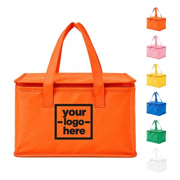 Box-Shaped Lunch Bag With Dual Handles
