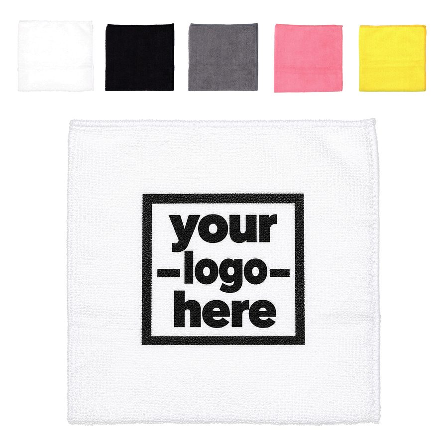 Overlocked-Edge Square Microfiber Cloth