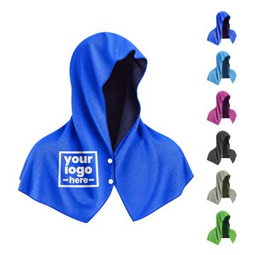 Hooded Cooling Towel With Extended Shoulder Panels