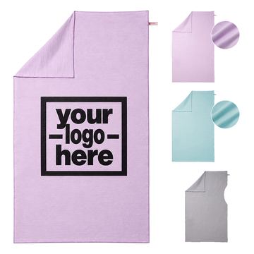 Diagonal-Textured Microfiber Bath Towel