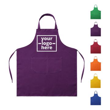 Divided-Pocket Bib Apron