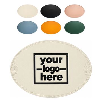 Oval Placemat With Embossed Border
