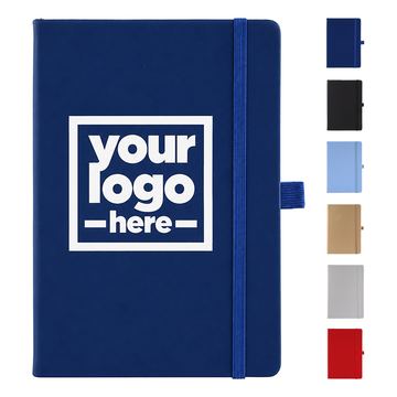 Rounded-Corner Notebook With Elastic Closure