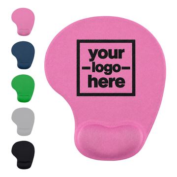 Asymmetric Mouse Pad With Raised Wrist Support