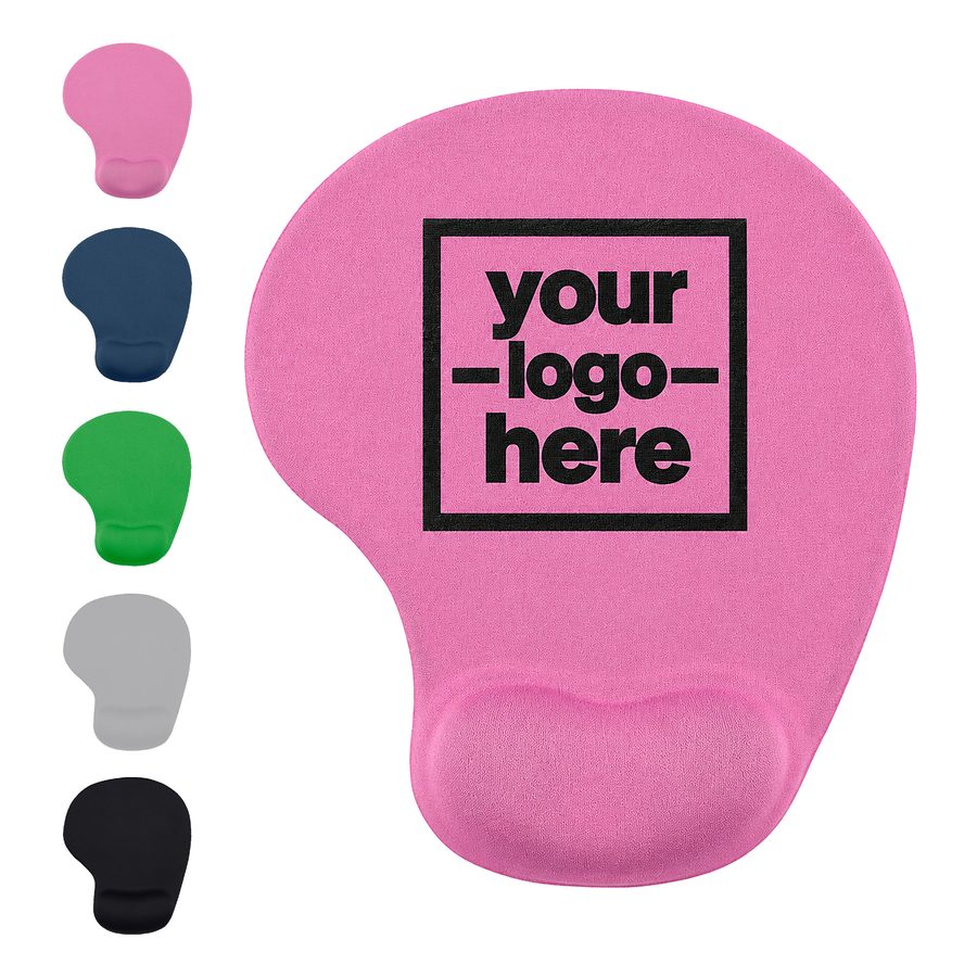Asymmetric Mouse Pad With Raised Wrist Support