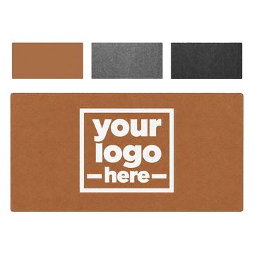 Rounded-Corner Felt Desk Mat