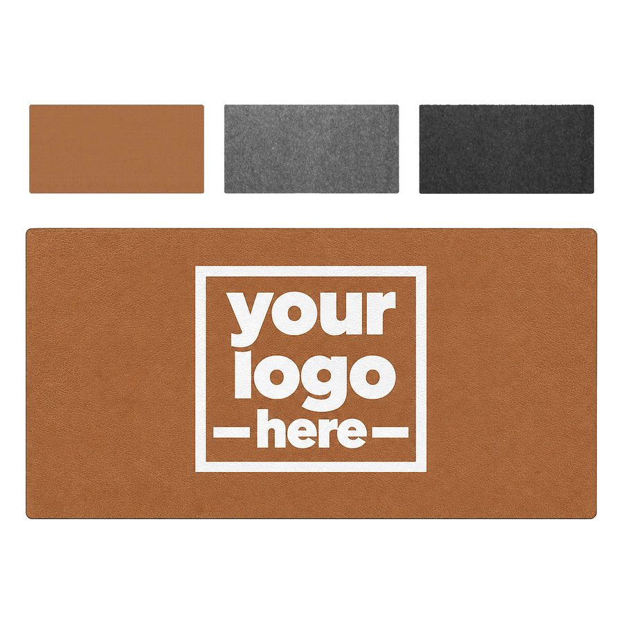 Rounded-Corner Felt Desk Mat