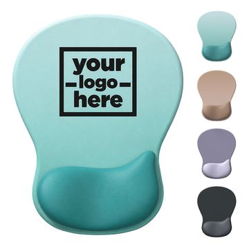 Water-Drop Mouse Pad With Contoured Wrist Cushion
