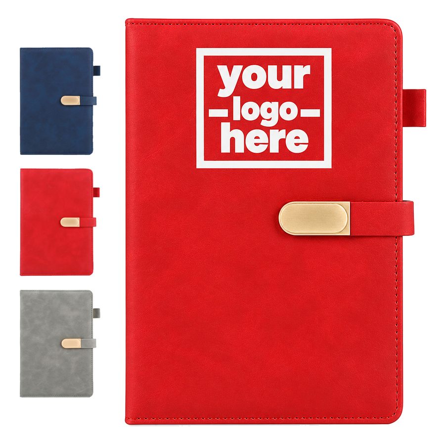 Textured Hardcover Journal With Magnetic Closure