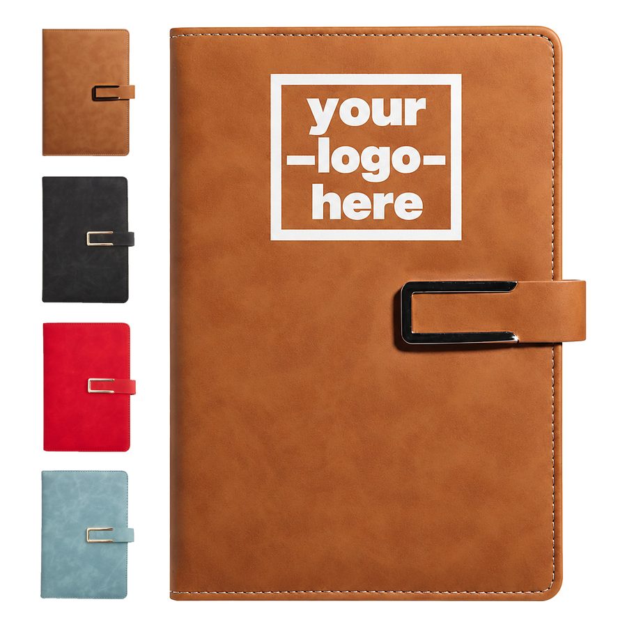 Stitched Hardcover Journal With Magnetic Closure Strap