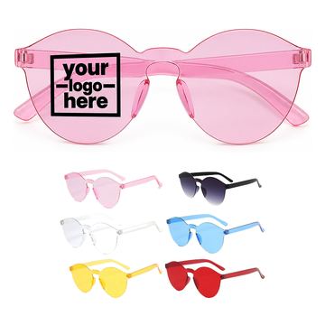 Rimless Plastic Sunglasses
