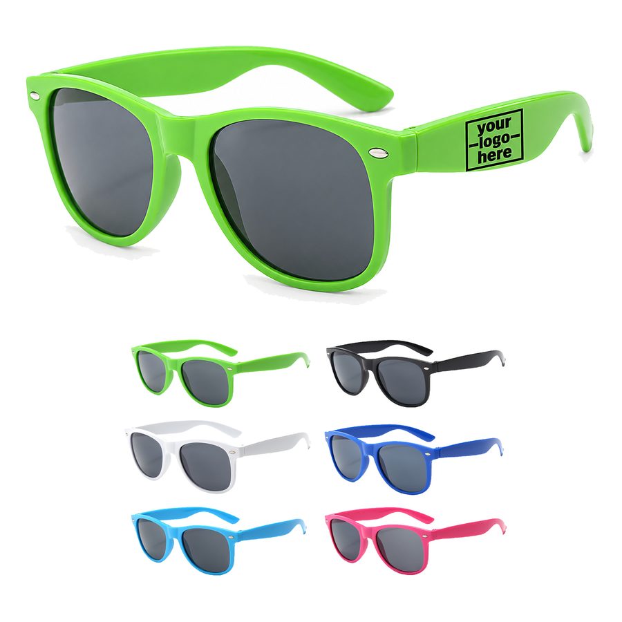 Square Sunglasses With Oval Front Accents