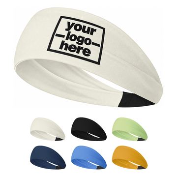 Tapered-Back Stretch Sports Headband