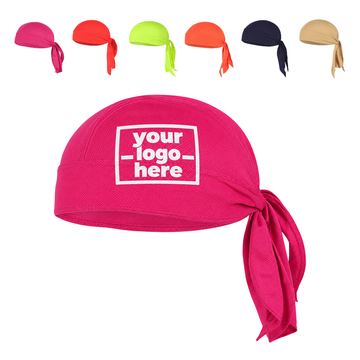 Paneled Cycling Cap With Rear Ties
