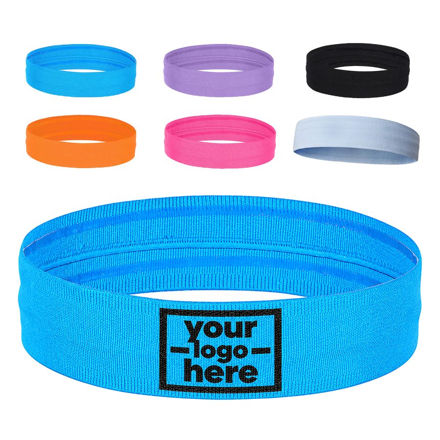 Closed-Loop Athletic Headband With Inner Strips