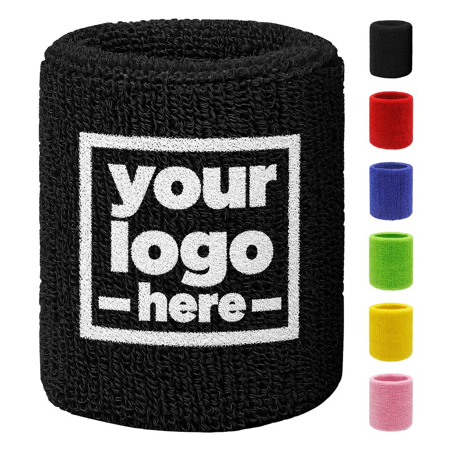 Wide Cotton Wrist Sweatband